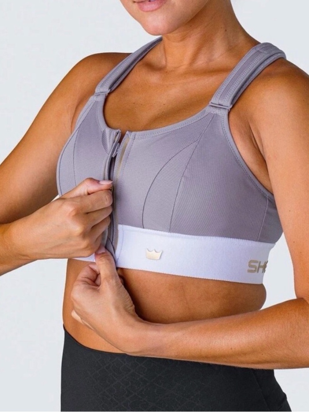 Shefit Adjustable Ultimate Lavender Purple High Impact Sports Bra Size Medium